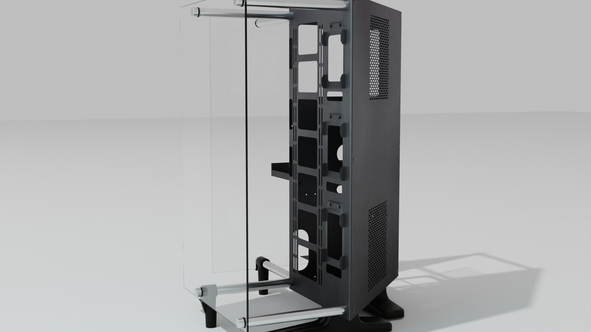 Thermaltake P90 Case Custom PC for Watercooling Build 3D model_1