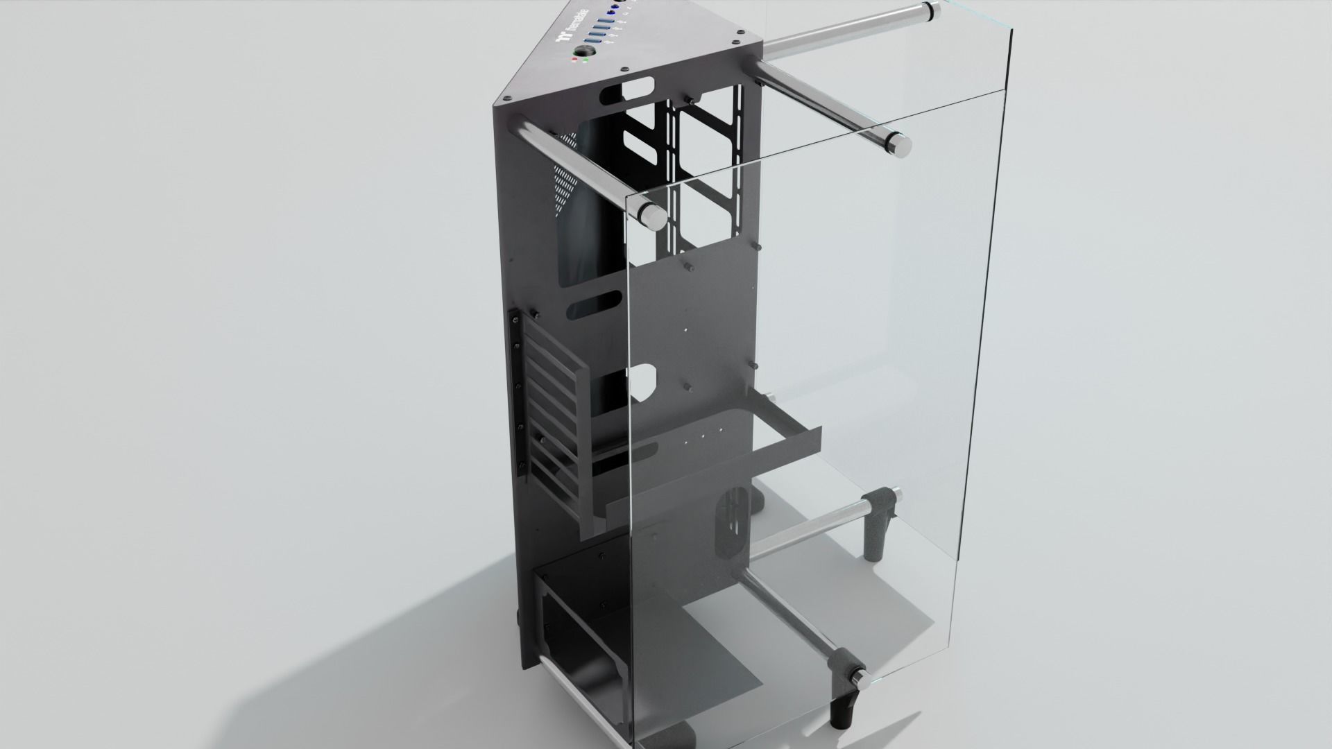 Thermaltake P90 Case Custom PC for Watercooling Build 3D model_3