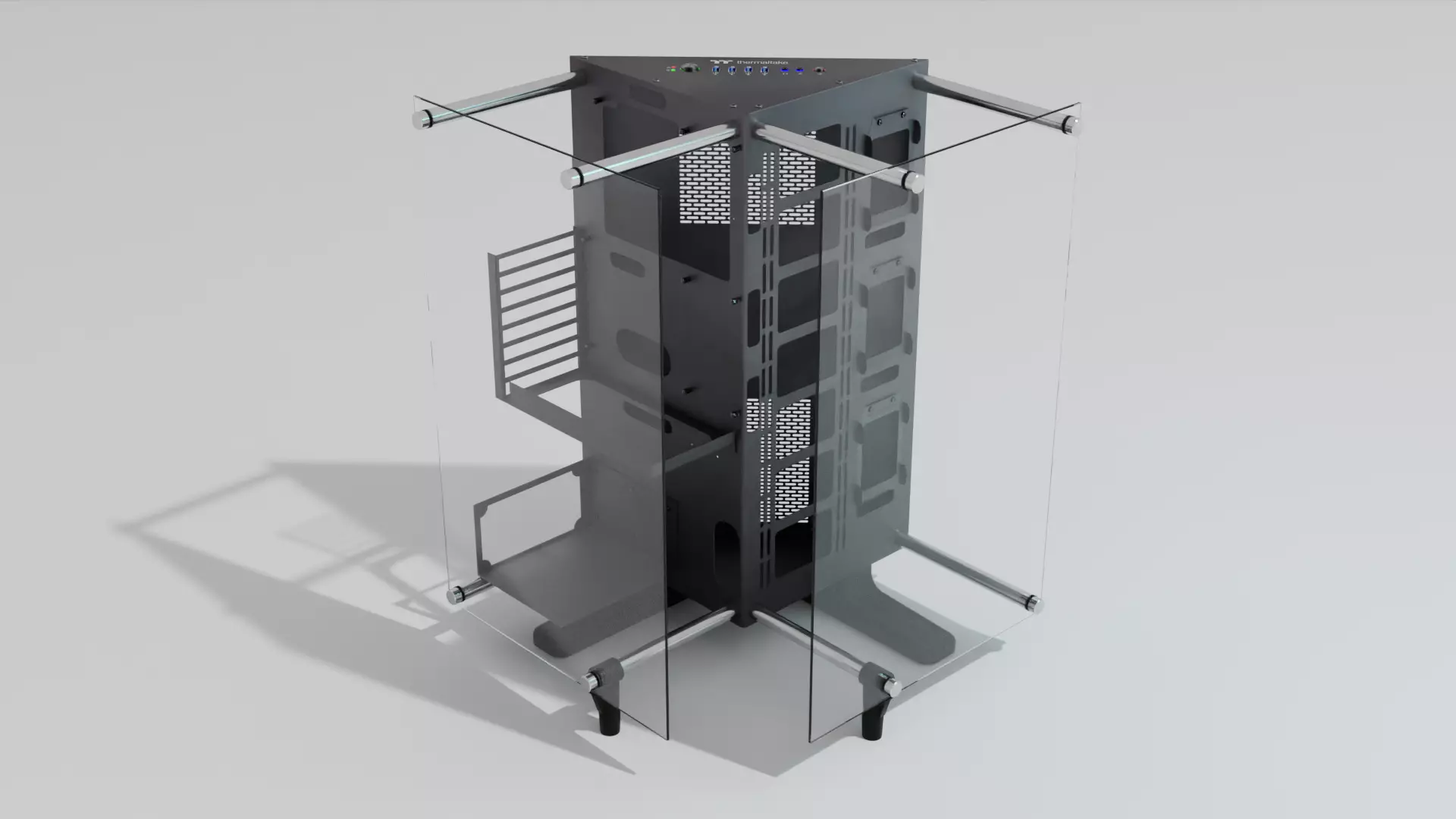 Thermaltake P90 Case Custom PC for Watercooling Build 3D model_0