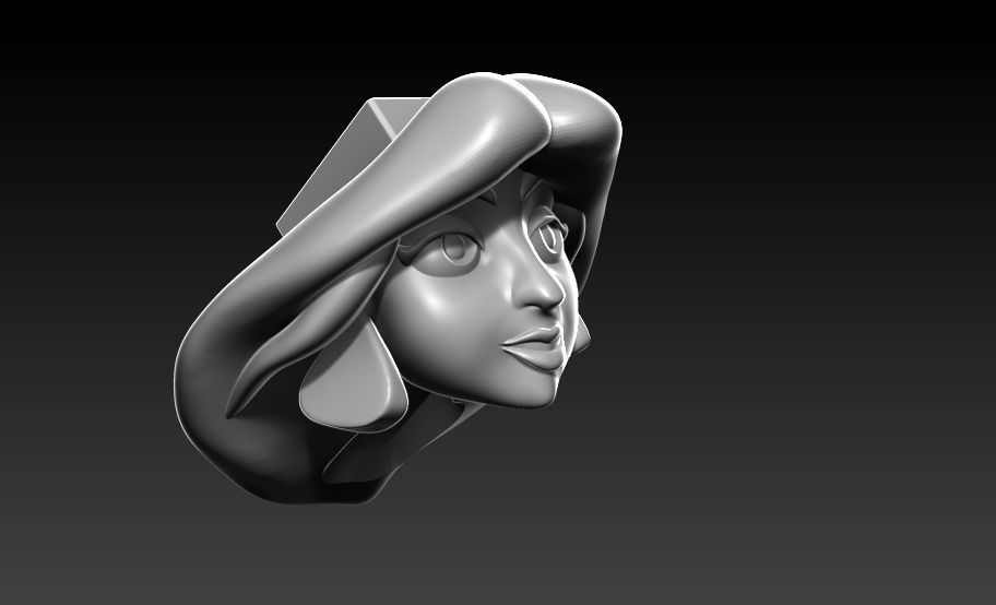 Aladdin and Jasmine- Fanart Disney -28cm  3D print model_14