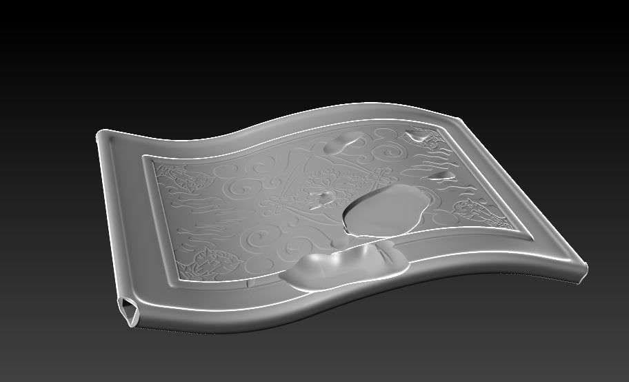 Aladdin and Jasmine- Fanart Disney -28cm  3D print model_30