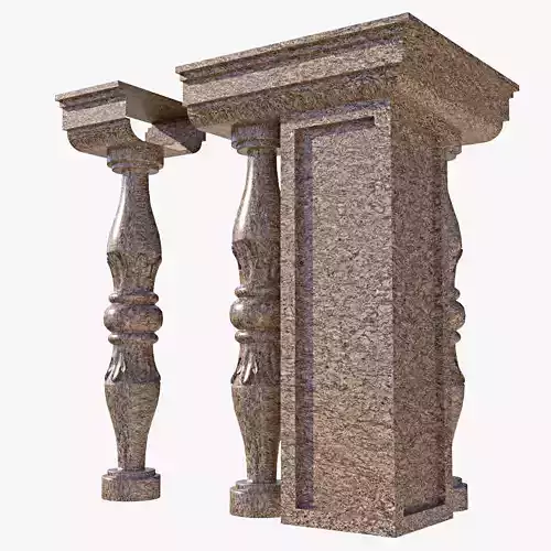 balusters three columns