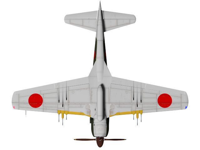 Kawanishi j6k1 jinpu 3D model_9