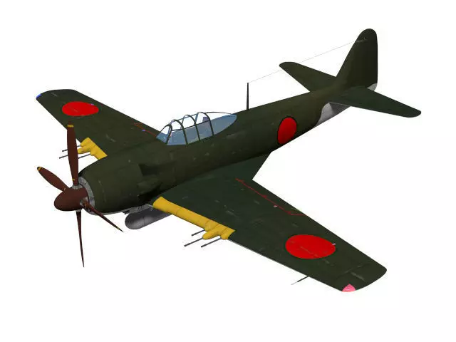 Kawanishi j6k1 jinpu 3D model_0