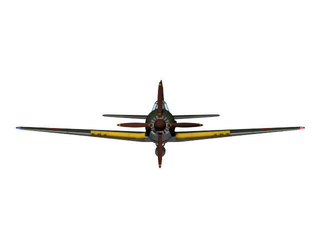 Kawanishi j6k1 jinpu 3D model_7