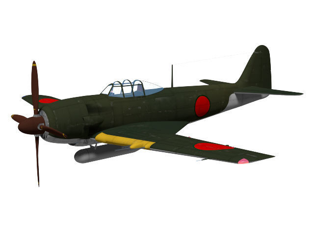 Kawanishi j6k1 jinpu 3D model_2