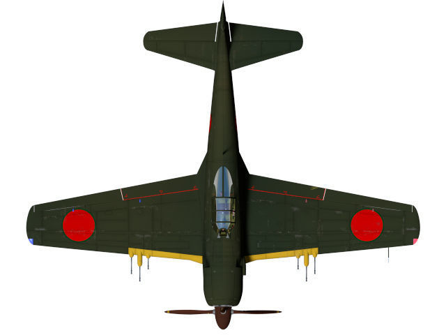 Kawanishi j6k1 jinpu 3D model_8