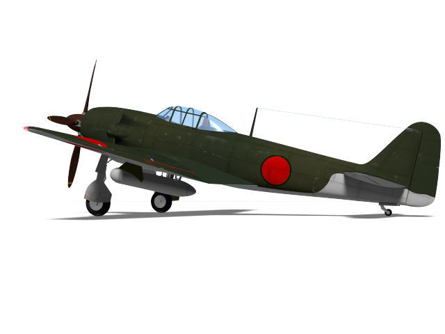 Kawanishi j6k1 jinpu 3D model_4