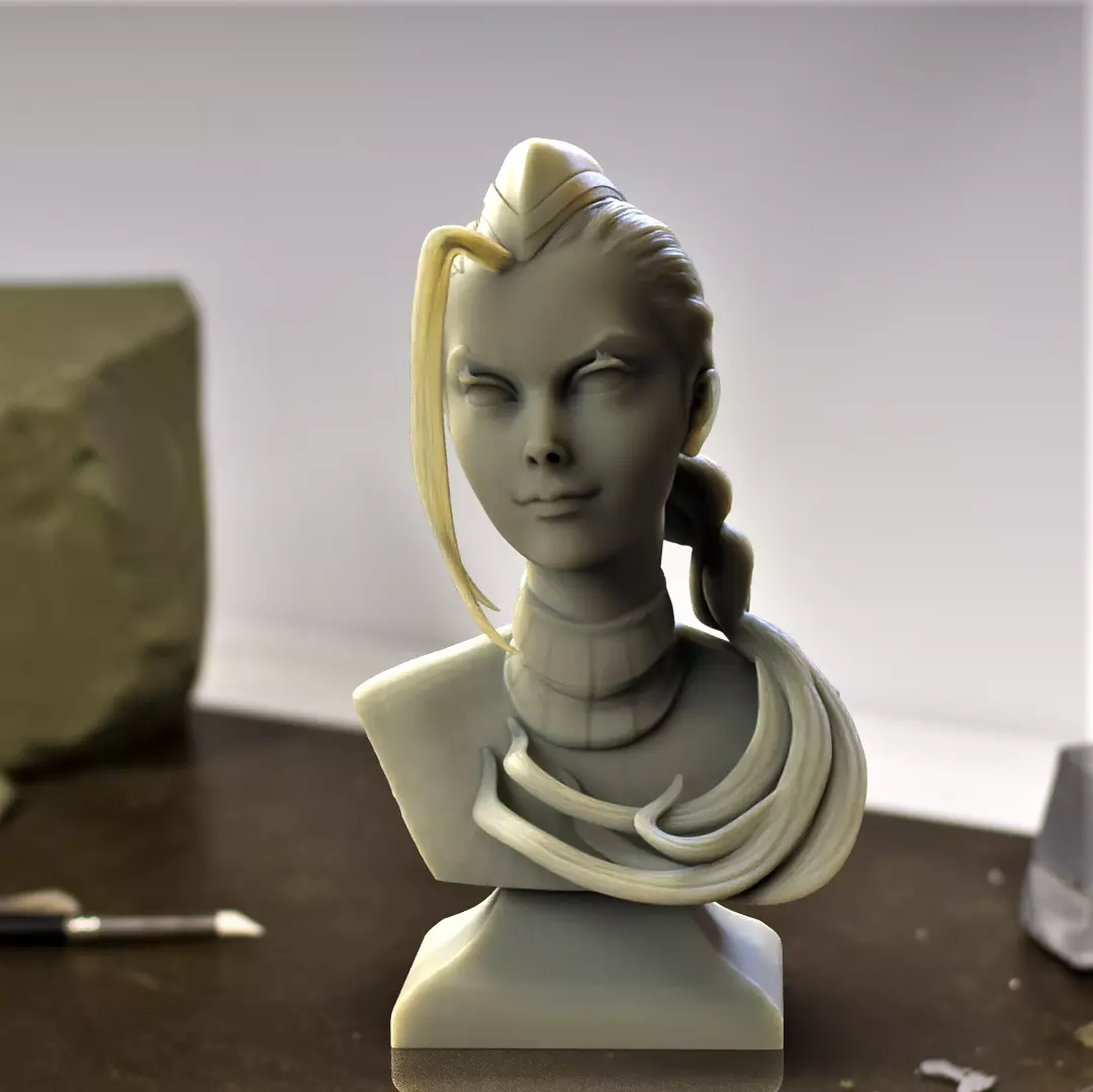 Cammy Bust STL 3D print model