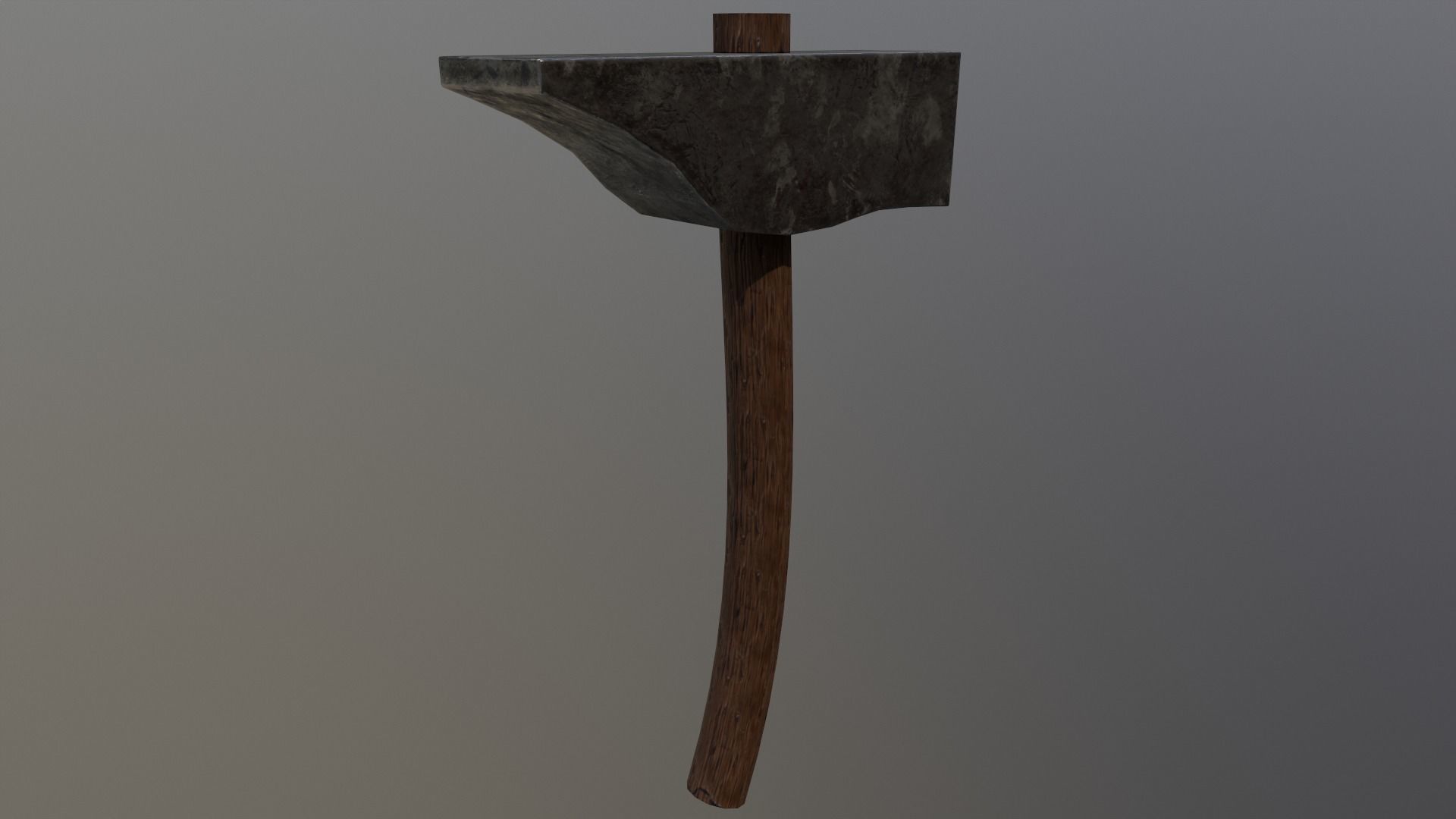 234Medieval - Hammer Game Ready Low Poly 3D Model  Low-poly 3D model_4