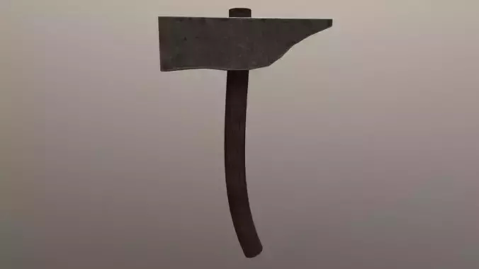 234Medieval - Hammer Game Ready Low Poly 3D Model  Low-poly 3D model