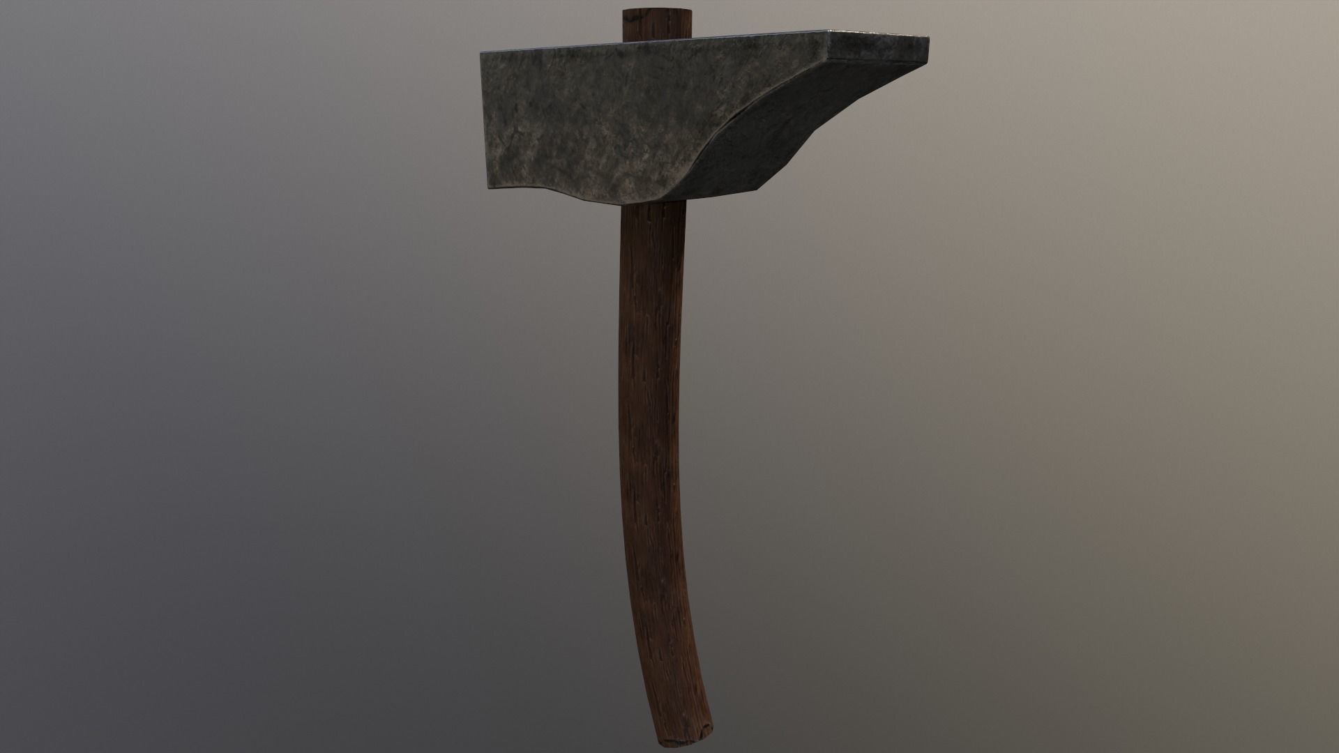 234Medieval - Hammer Game Ready Low Poly 3D Model  Low-poly 3D model_3