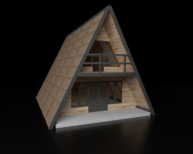 Cabin House Free low-poly 3D model
