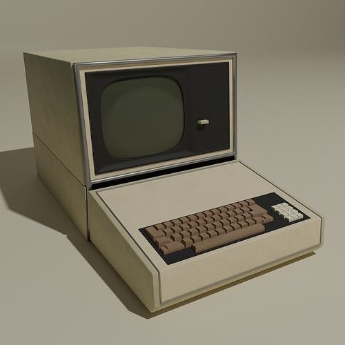 Retro Computer 3D model