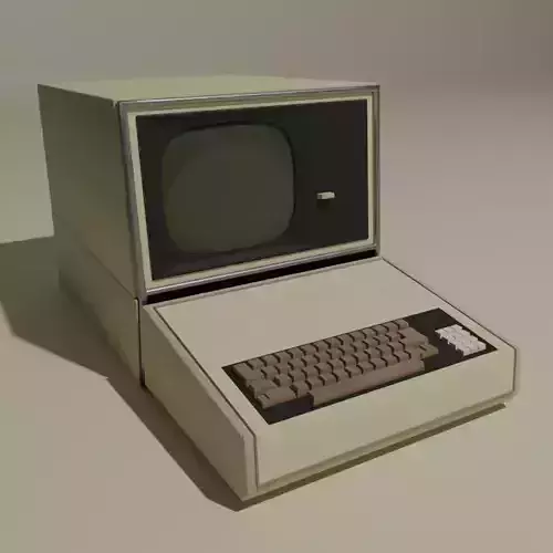 Retro Computer 3D model