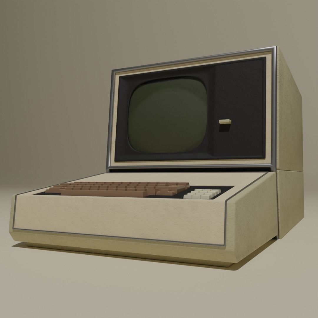 Retro Computer 3D model_2