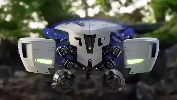 edith drone vx Low-poly 3D model