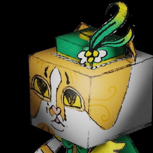 Butterloaf The Bard Free low-poly 3D model