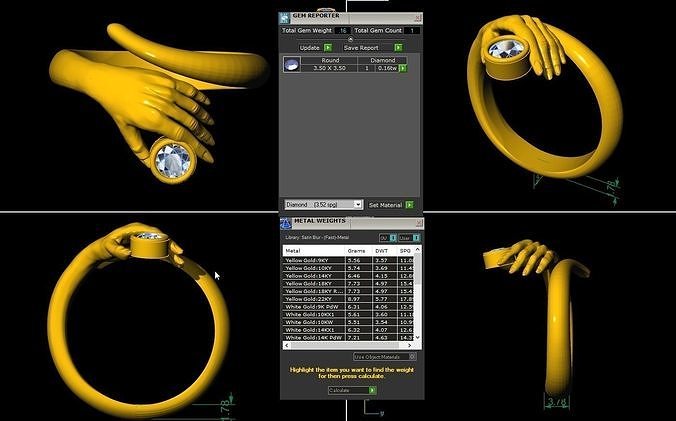 hand ring 3D print model