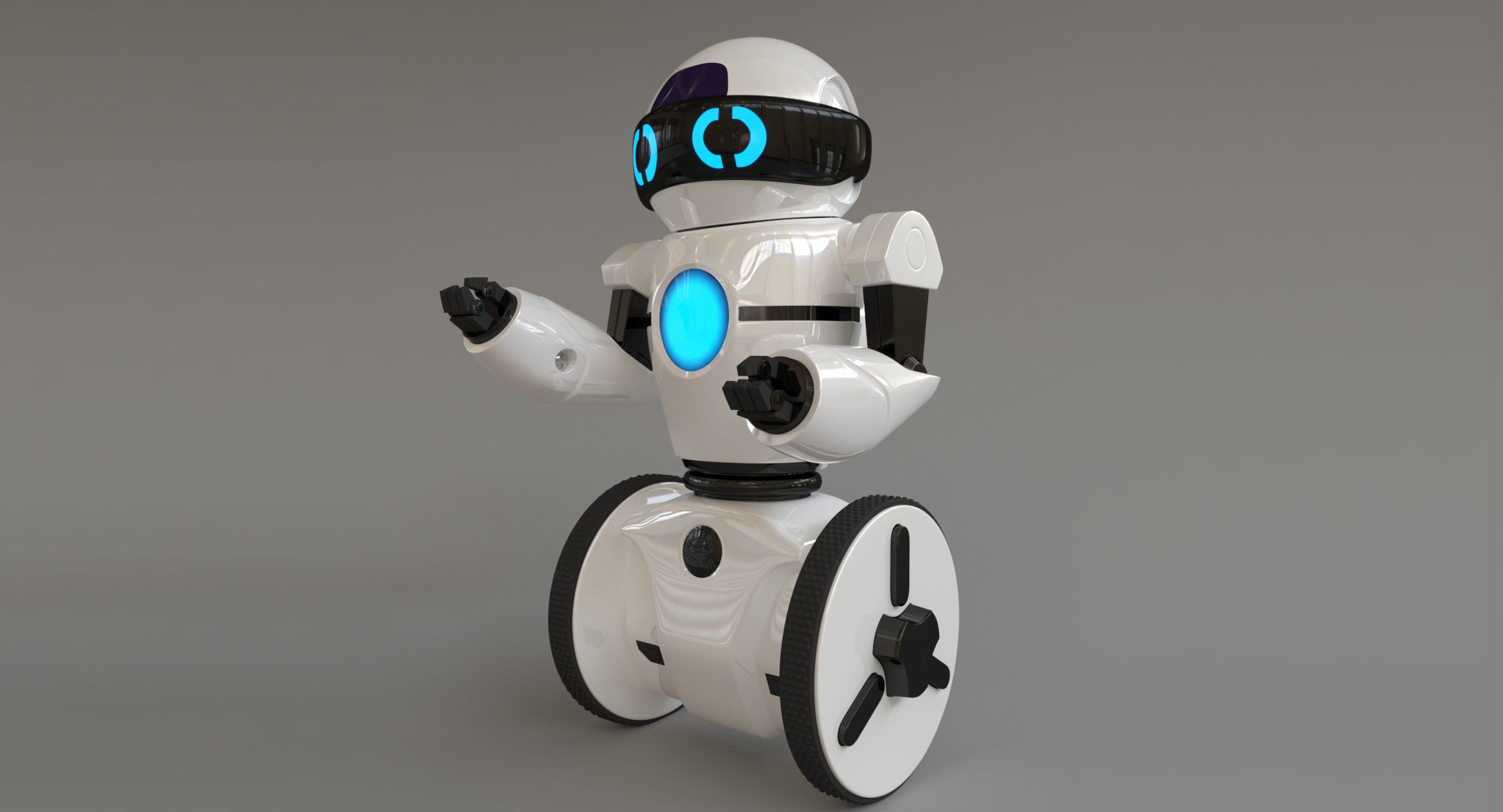 Meetmip robot on wheels 3D model_10