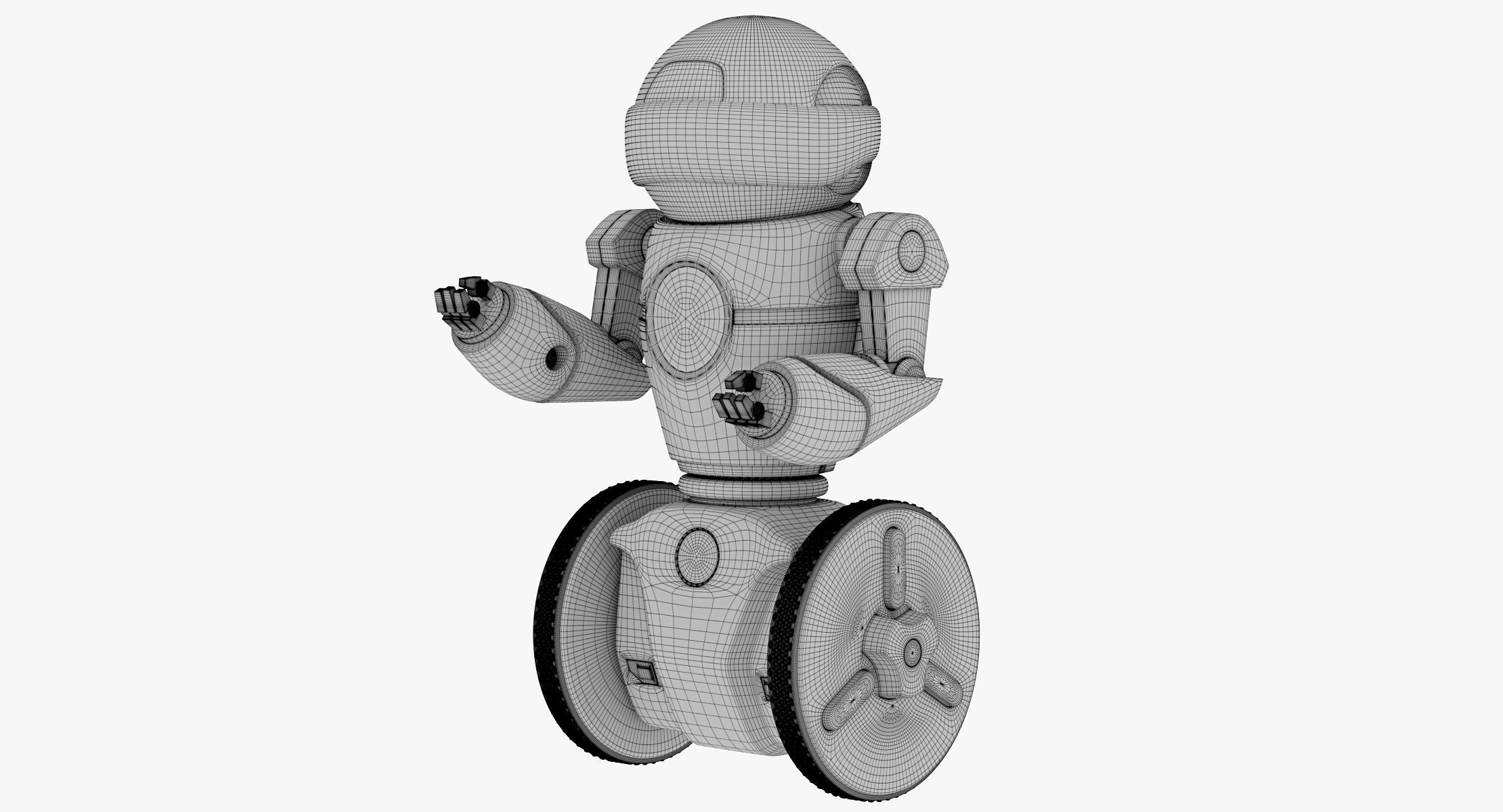 Meetmip robot on wheels 3D model_8