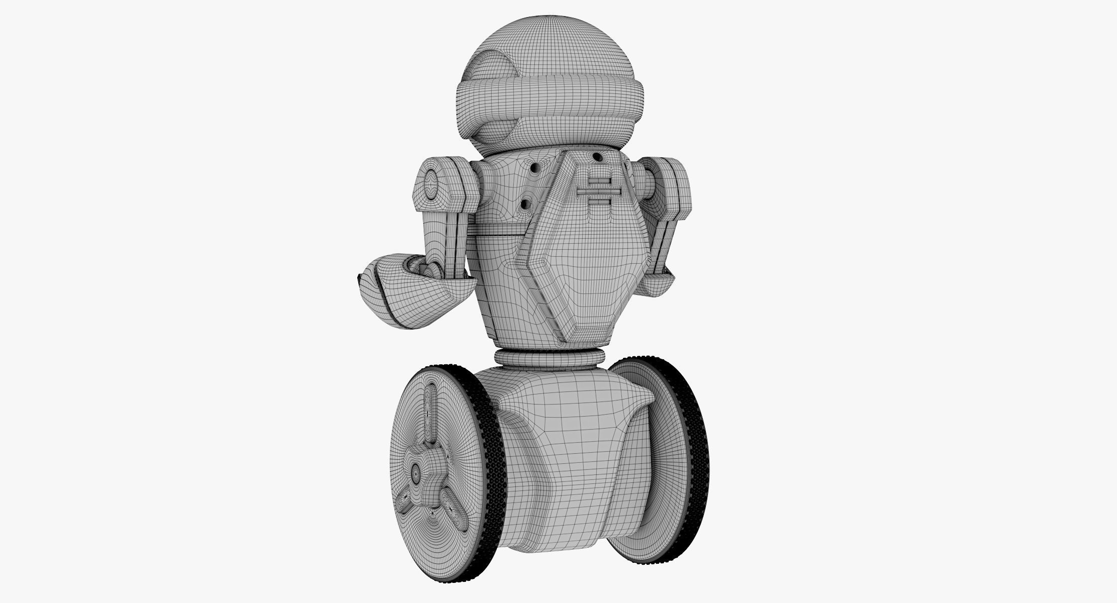 Meetmip robot on wheels 3D model_9