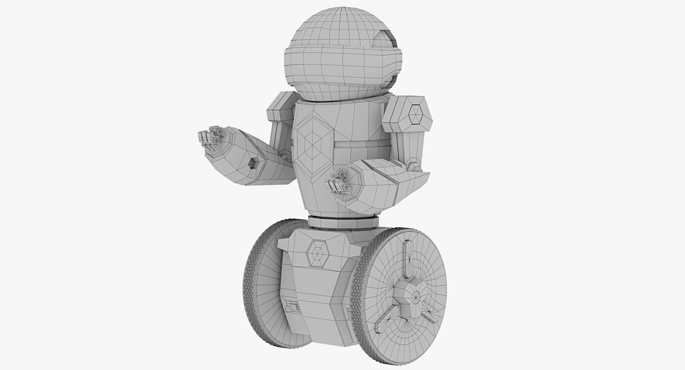 Meetmip robot on wheels 3D model_7