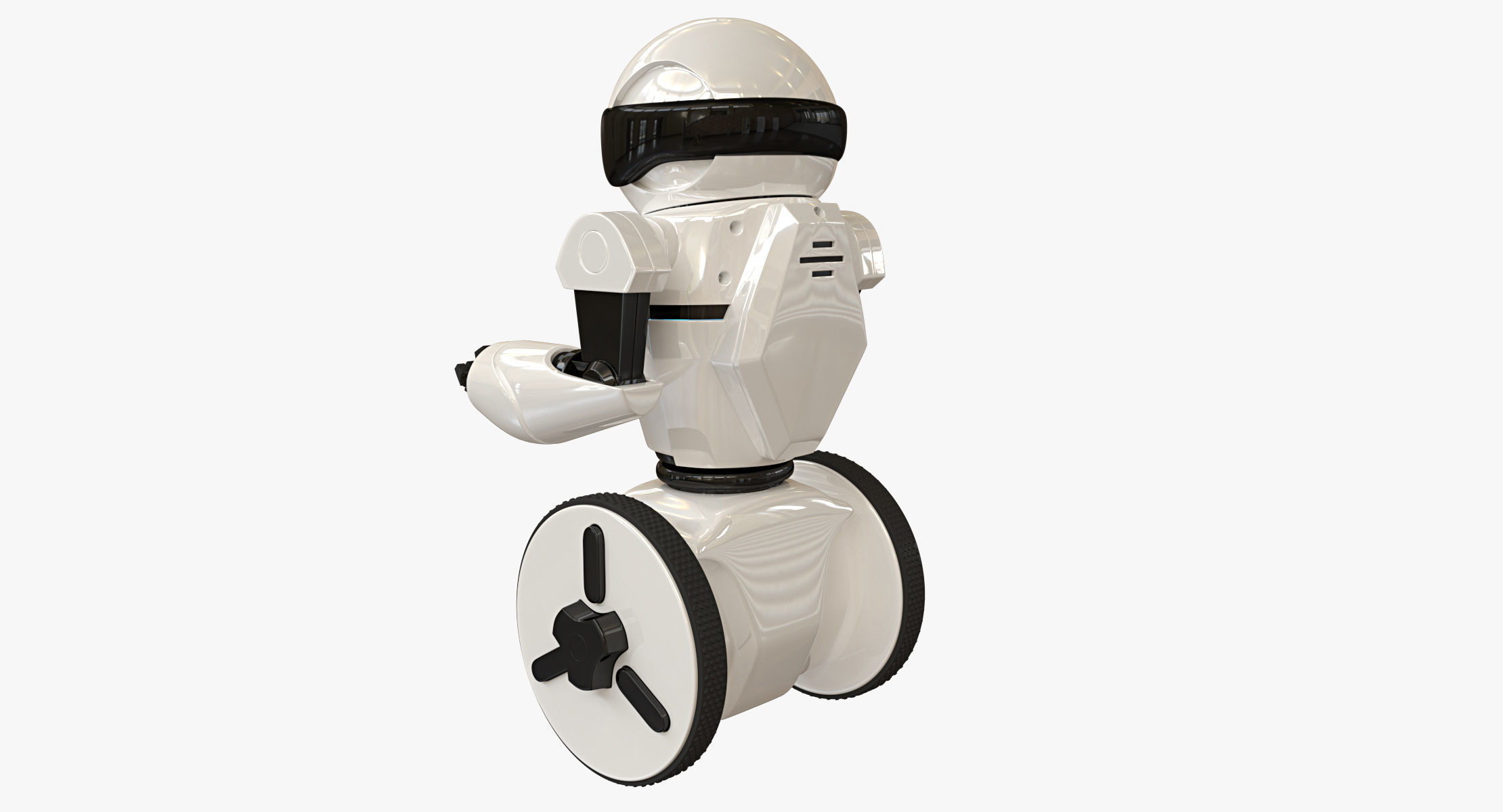 Meetmip robot on wheels 3D model_2