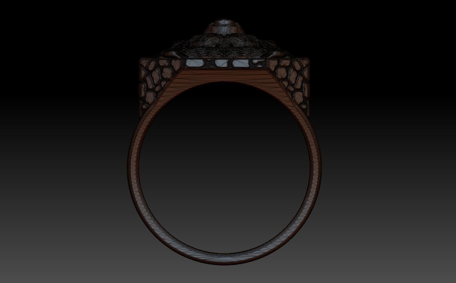 Brutal Bear Ring 3D print model_14