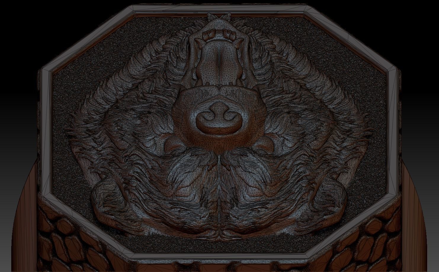 Brutal Bear Ring 3D print model_12