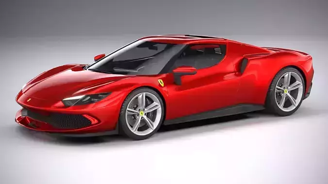 Ferrari 296 GTB 2022 LowPoly