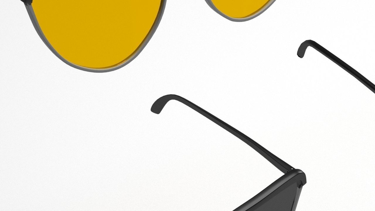 Eye glasses 3D model 4 set 3D model 3D model_23