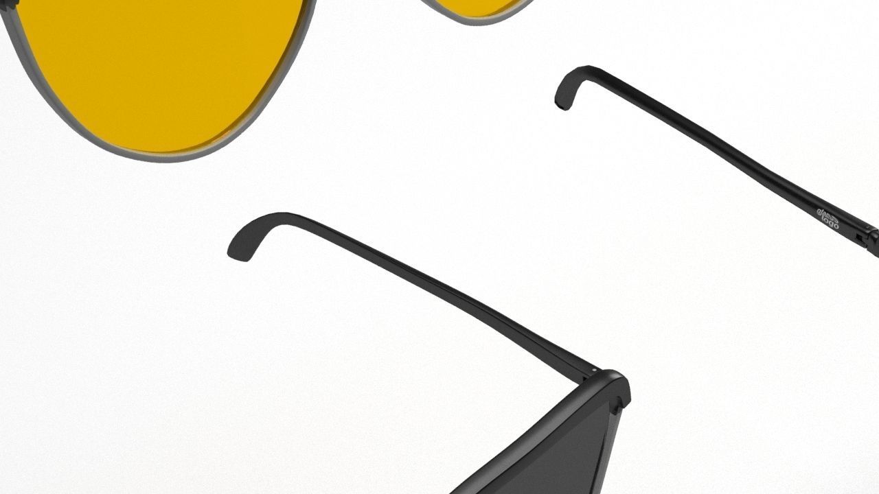 Eye glasses 3D model 4 set 3D model 3D model_24