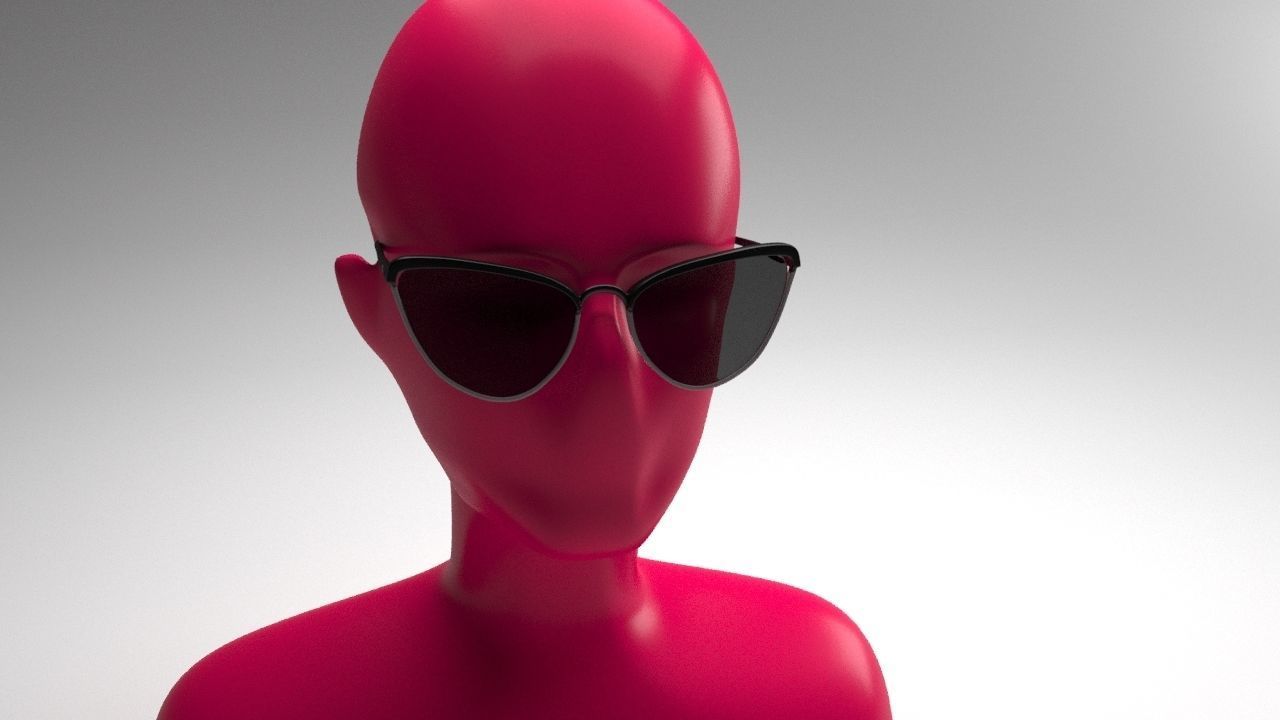 Eye glasses 3D model 4 set 3D model 3D model_7