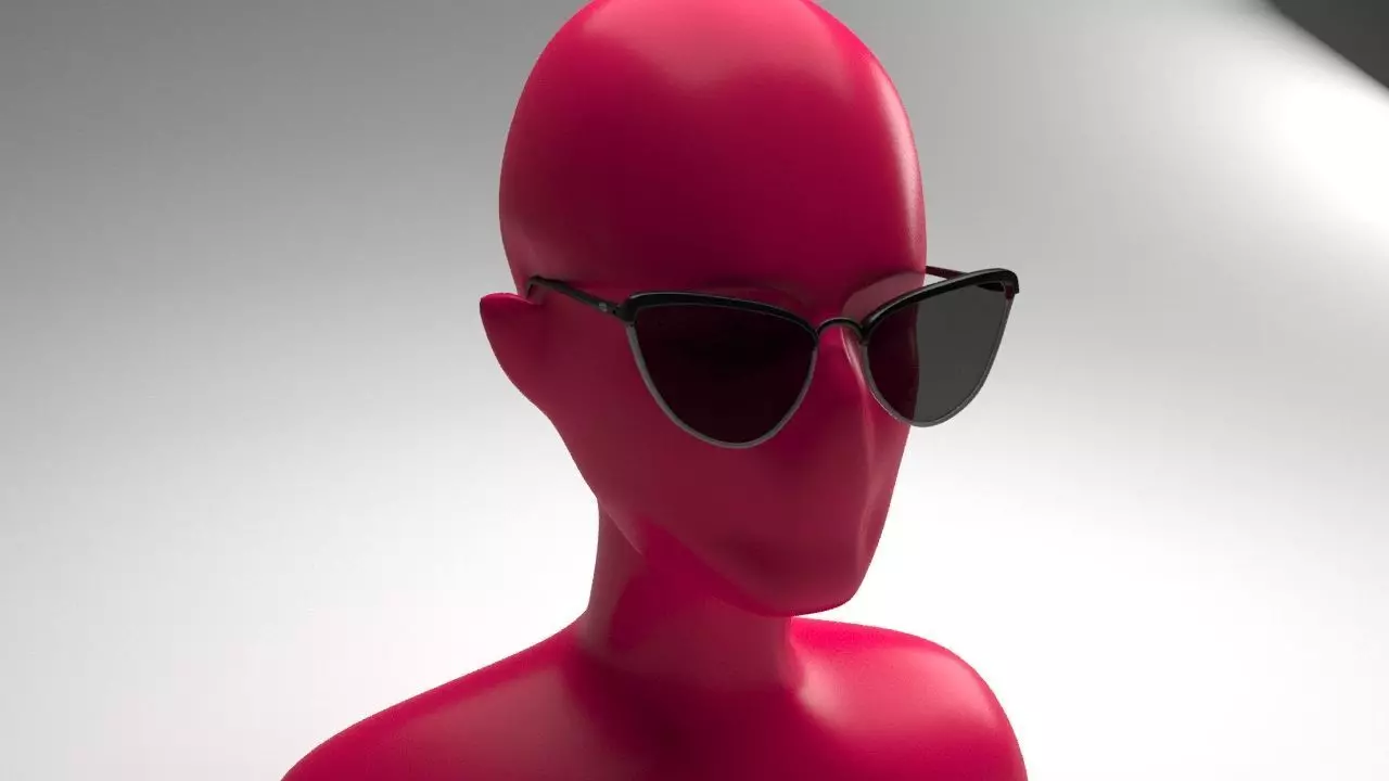 Eye glasses 3D model 4 set 3D model 3D model_0