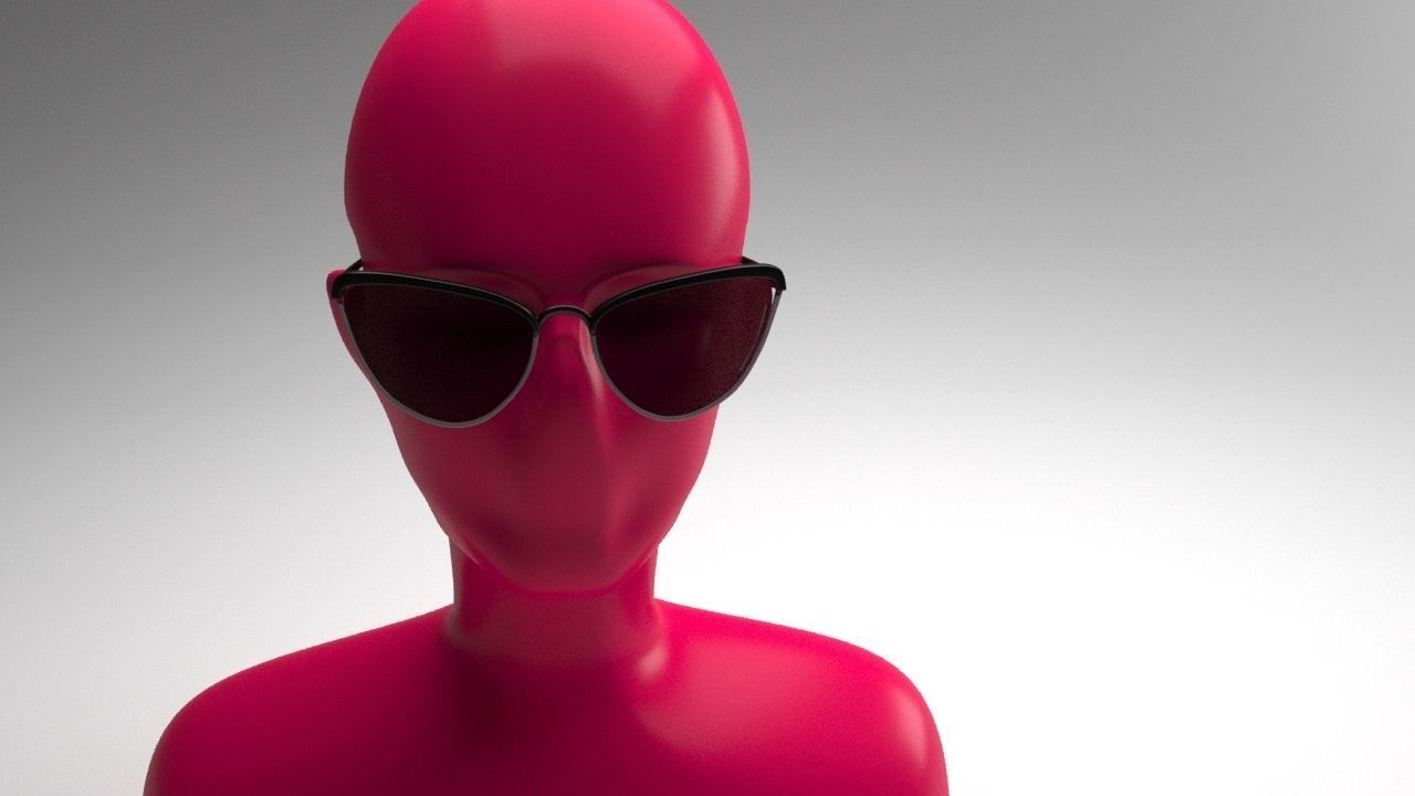 Eye glasses 3D model 4 set 3D model 3D model_8