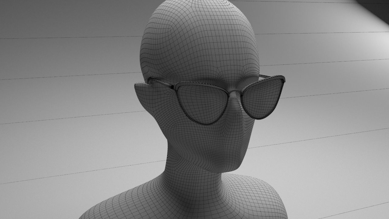 Eye glasses 3D model 4 set 3D model 3D model_2