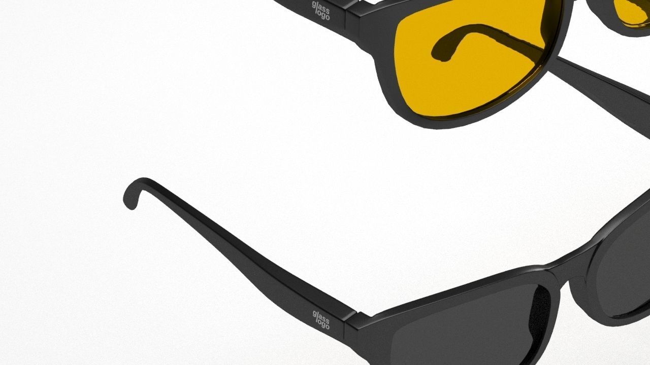 Eye glasses 3D model 5 set 3D model 3D model_8