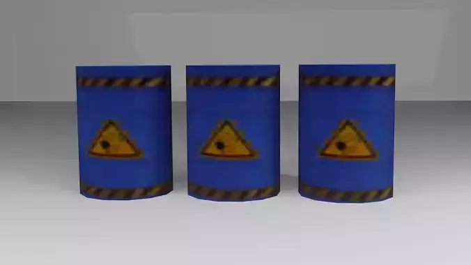 Free Fire Smoke Drum 3D model