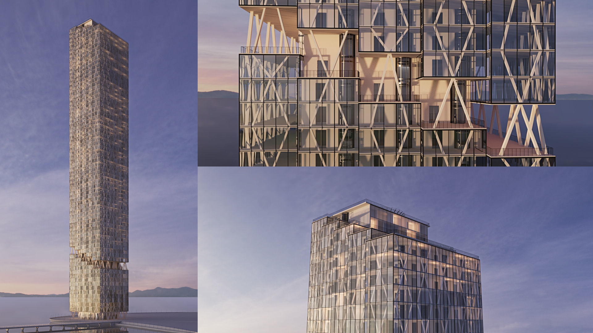 Futuristic building 44 3D model_1