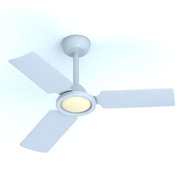 Modern White Ceiling Fan 3d Model Obj Cgtrader Com Modern White Ceiling Fan 3d Model Obj 1