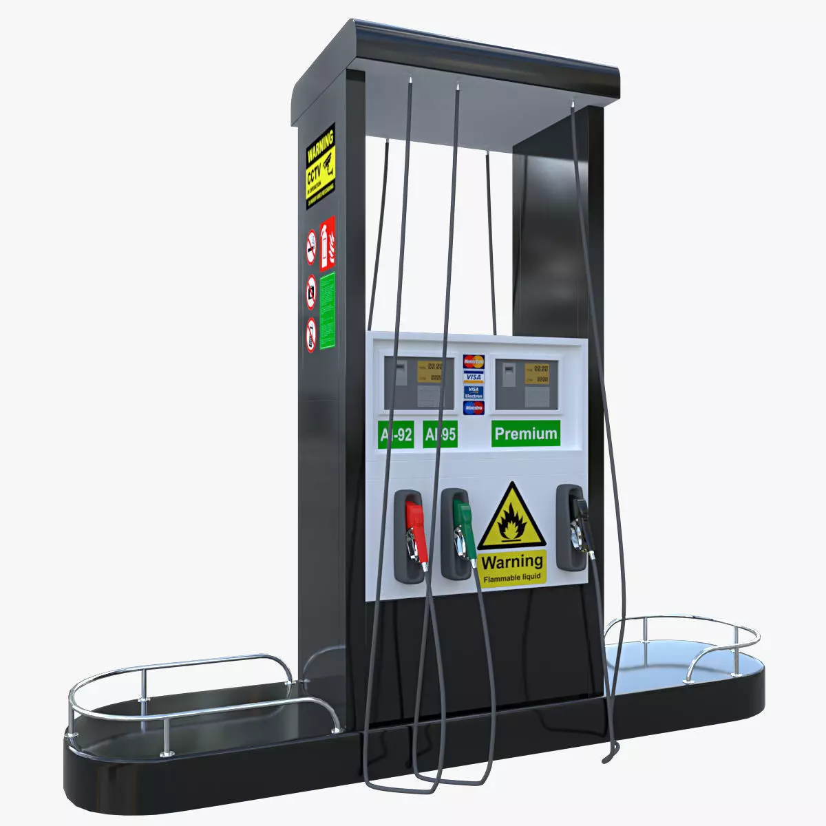 Petrol Pump 3D model_0