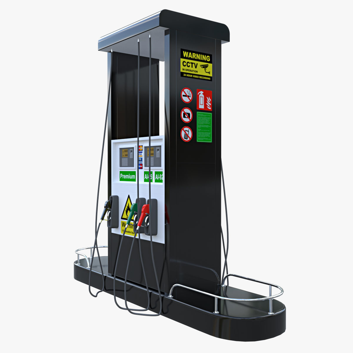 Petrol Pump 3D model_1