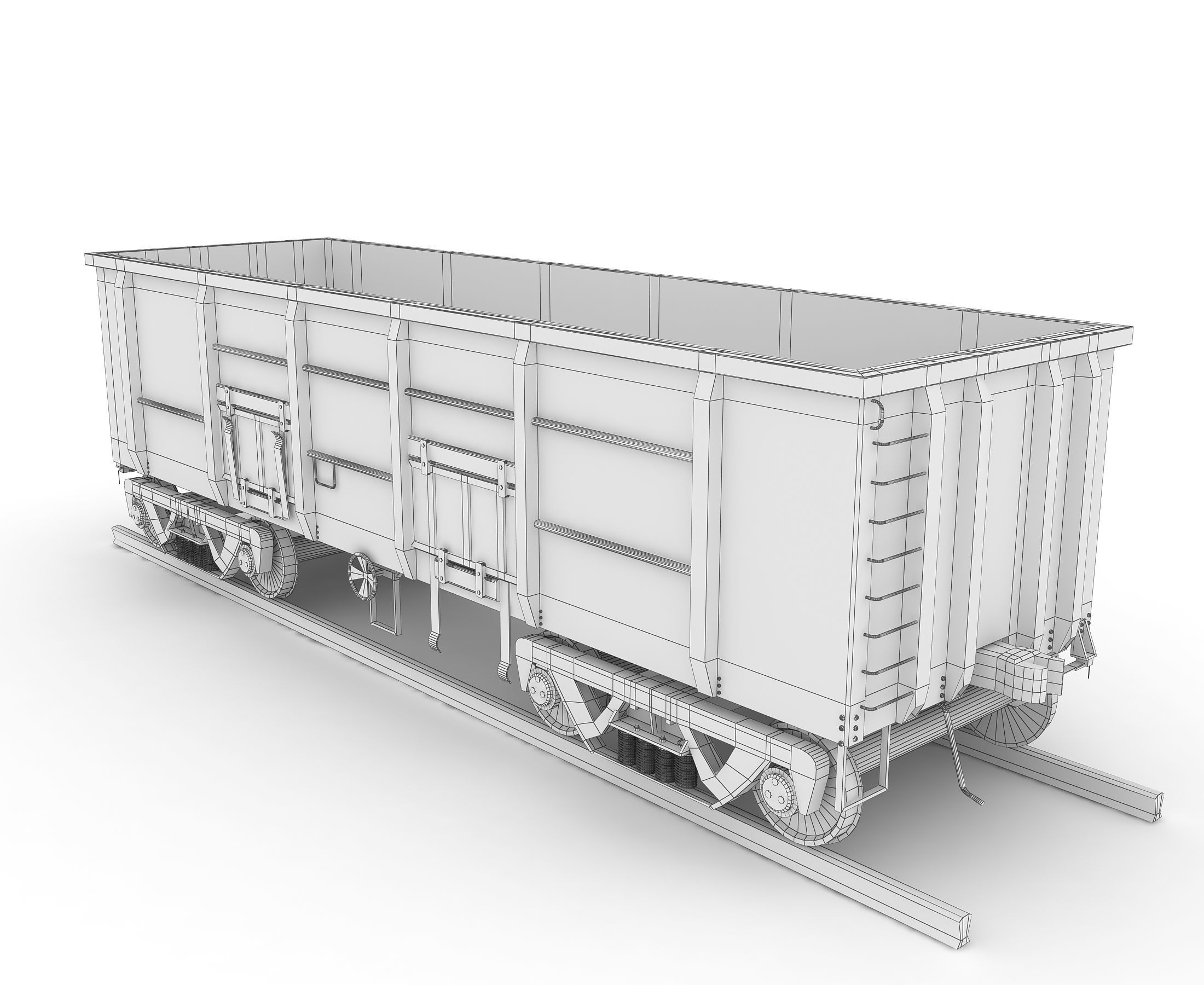 Rail Wagon 3D model_5