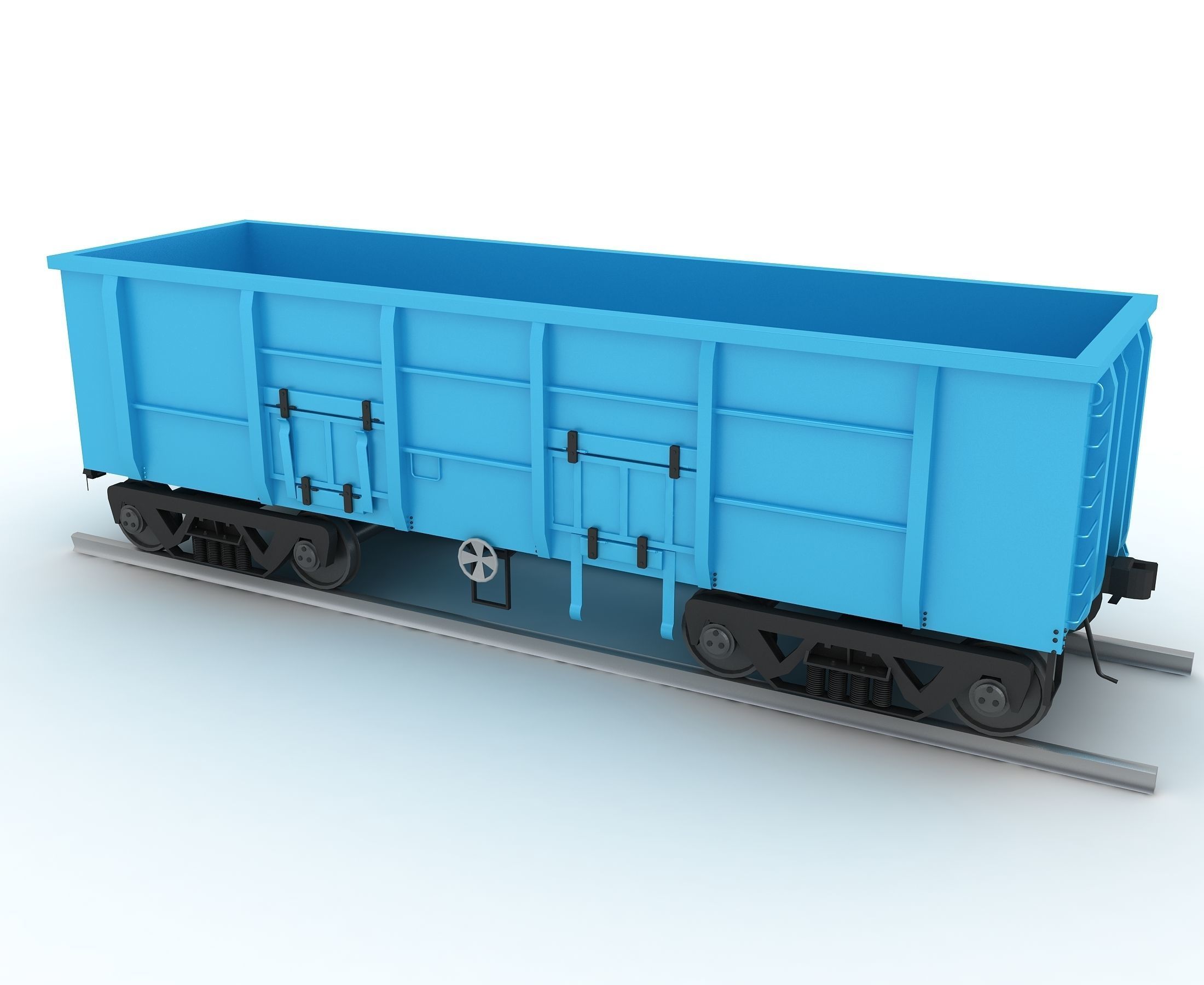 Rail Wagon 3D model_3