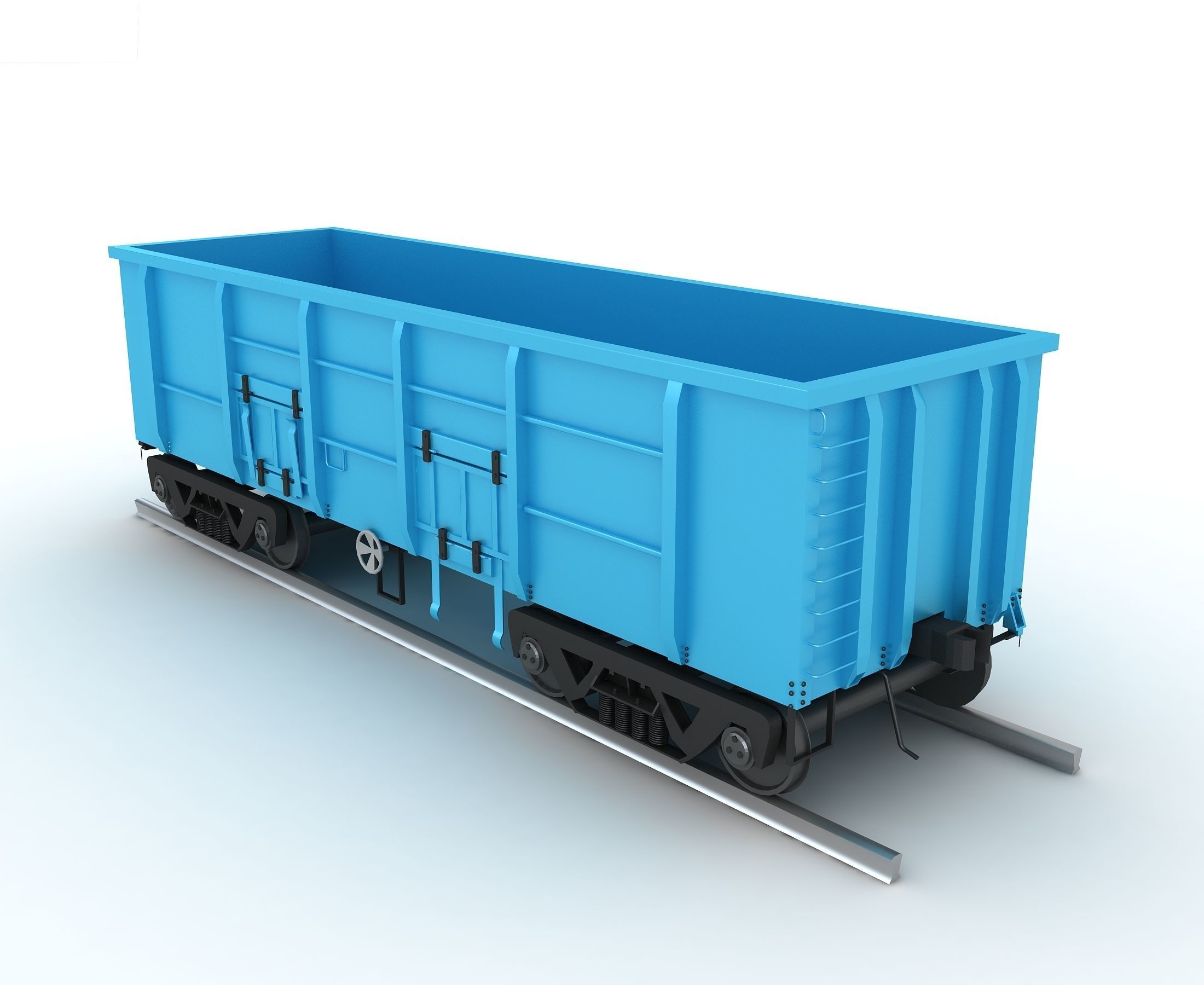 Rail Wagon 3D model_1