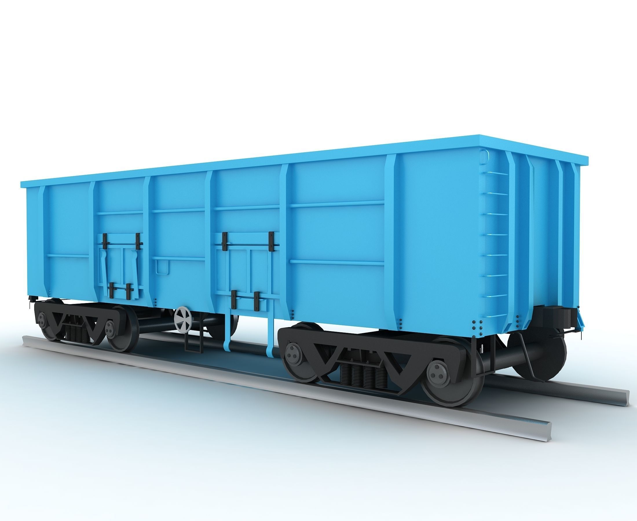 Rail Wagon 3D model_4