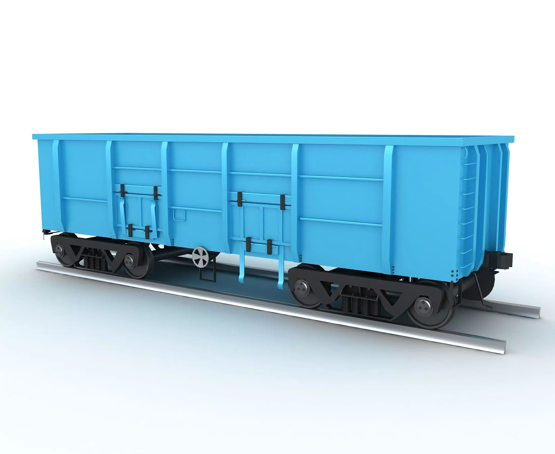Rail Wagon 3D model_0