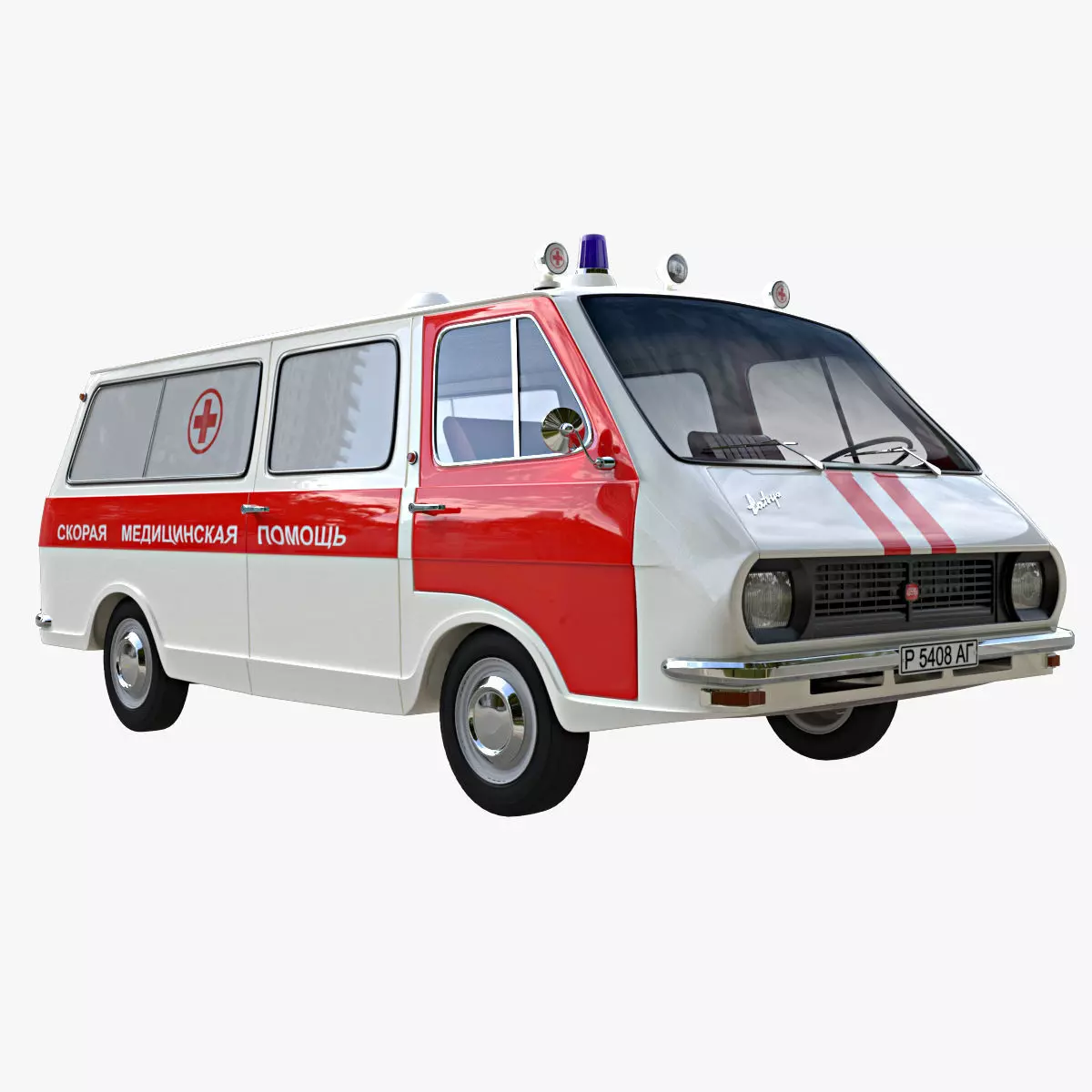 Ambulance 3D model_0