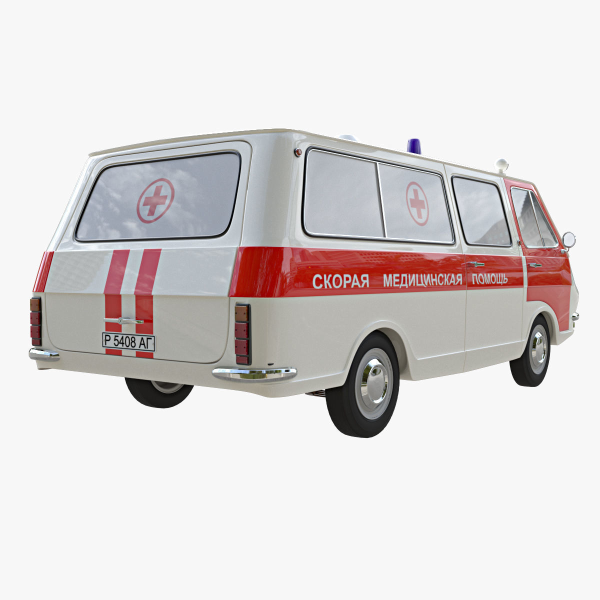 Ambulance 3D model_2
